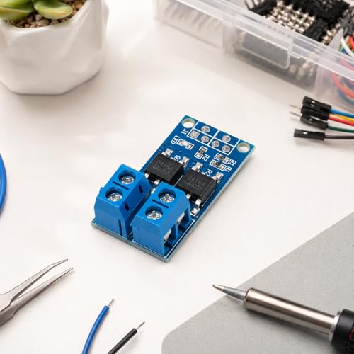 10 Pack MOSFET Module Dual High-Power MOSFET Switch Drive Module DC 5V-36V 15A 400W Adjustment Electronic Switch Control Board Lamp Brightness Control Motor Speed Controller 15A (Max 30A)