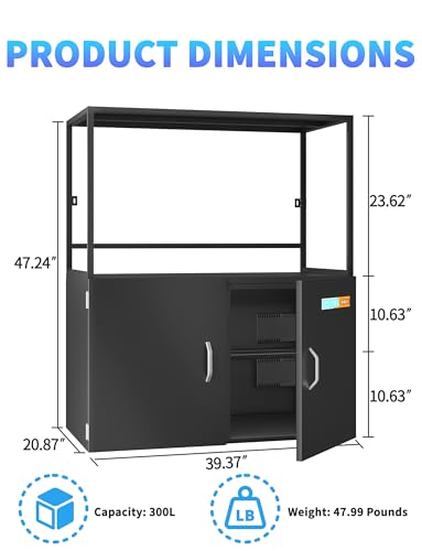 3D Printer Stand Multiple Printers Filament Storage,25% RH Control 90 Rolls 1kg Filament Dehumidification Cabinet 3D Printing Sealing and Protection for PLA/ABS/TPU/Nylon (Black 300L) - color: BLACK 300L