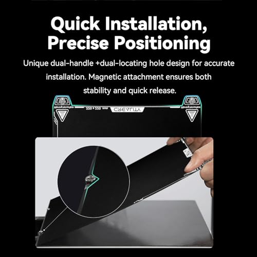Creality Ender 3 V3 SE Build Plate 235x235mm Dual Side Epoxy Resin Coating Spring Steel Bed Plate Magnetic Platform Sheet for Ender 3 V3 SE/Ender 3 V3 KE/Ender 3 V3/Ender 3 V2/K1/K1C/K1 SE - style: Ender 3 V3 SE EP Plate