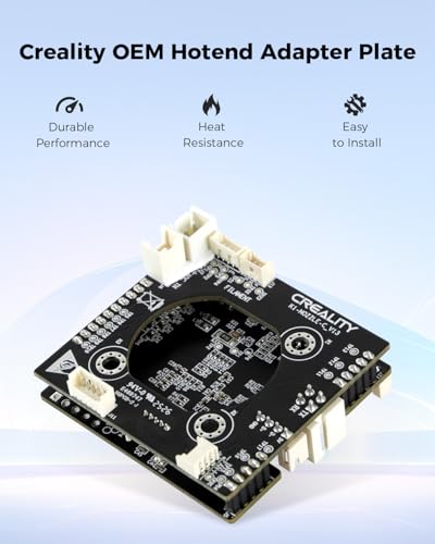 Creality Official Upgrade K1C/K1 SE/K1 MAX Hotend Adapter Plate, OEM PCB Nozzle Adapter Toolhead PCBA Board Replacement & Upgrade Kit, Compatible with K1/K1 Max/K1C/K1 SE