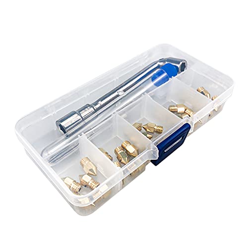 MK8 Nozzles 25 pcs 0.4mm 3D Printer Extruders Brass Nozzles - size: MK8 Brass, style: Kit: 0.4 Nozzles