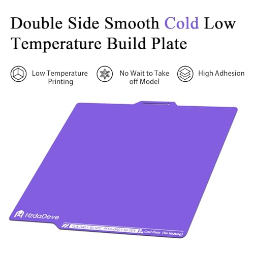 Cool Plate for Lab X2D/P2S/P1S/P1P/A1/X1C Low Temperature Cold Build Plate - color: Purple, size: P2S/P1S/P1P/X2D/X1C/A1