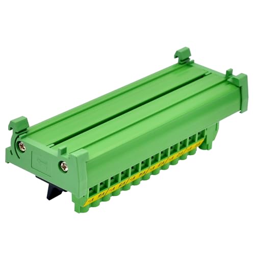 DIN Rail Mount 6 Channel Paddle Switch DC Power Distribution Strip Module - style: Paddle Switch, DIN Rail Mount