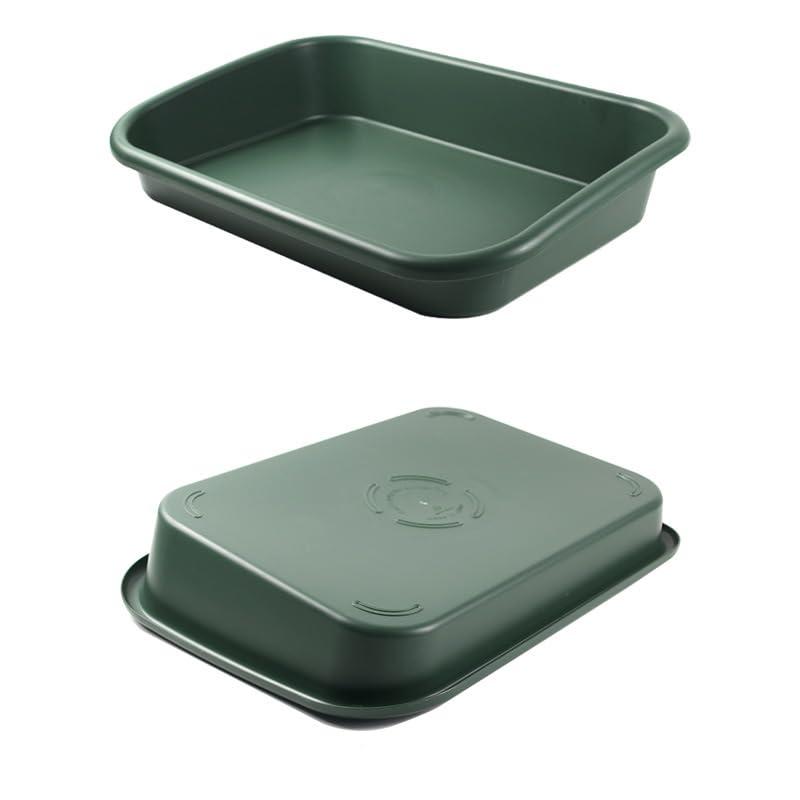 Garden Tidy Tray, Multifunctional One Piece Potting Tray for Seeding, Mixing, Growing and Pot Storage, Succulent and Cactus Soil Potting Mix Tray 23"x16.4"x4.3",Green - color: Green