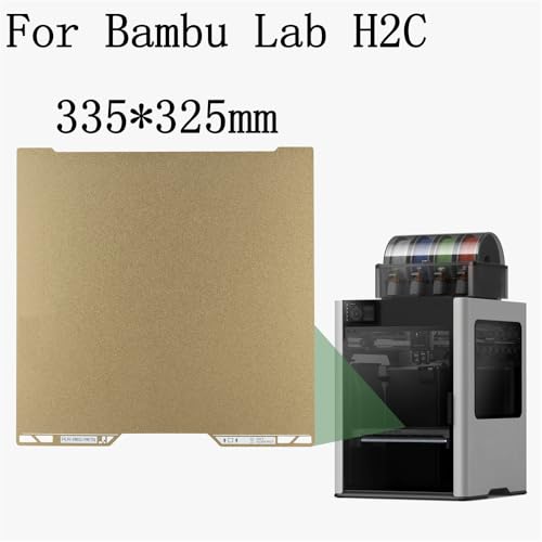 1pcs PEI Spring Steel for Bambu Lab H2C 3D Printer Bed Magnetic PEI/PET/PEO/PEY Double Sided Printing Plate (PEI+PEI) - color: PEI+PEI