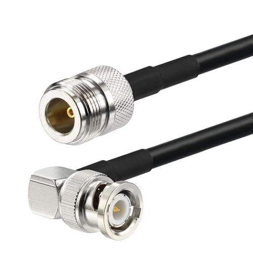 Superbat Type N to BNC Cable 3ft RG58 N Type Female to BNC Male Coax Jumper - style: n female to bnc male right