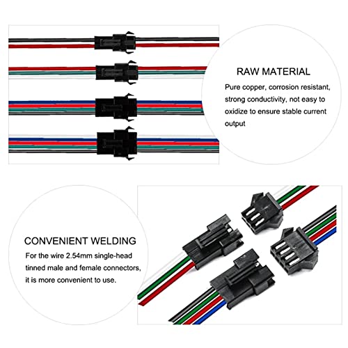 380 Pcs 2.54mm Pitch 2 3 4 5 Pin JST SM Connectors Male/Female Plug Housing Pin Header Crimp Terminals Assortment Kit - size: 380Pcs