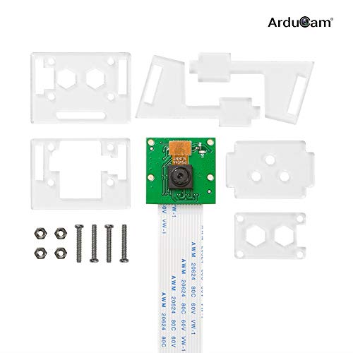Arducam for Raspberry Pi Camera Module with Case, 5MP 1080P for Raspberry Pi 5, 4, 3/3B+ and More (Pack of 2) - size: OV5647 camera module+case (Pack of 2)