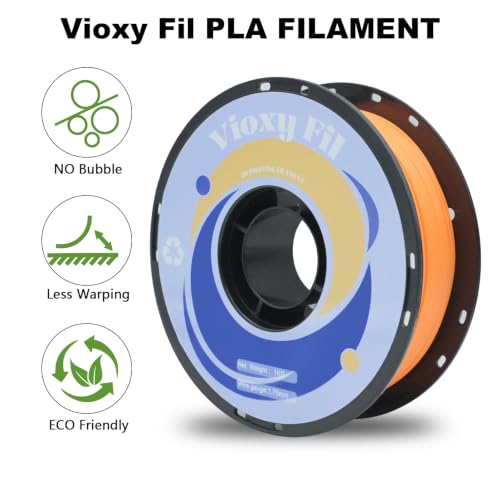 PLA 3D Printer Filament, Dimensional Accuracy +- 0.02 mm, 1kg Spool(2.2lbs), 1.75 mm,Pumpkin Yellow - color: Pumpkin Yellow, size: 1kg