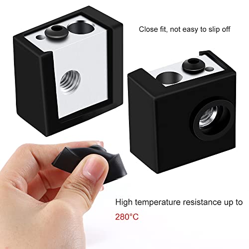 Creality Official 3D Printer Hotend Silicone Sock Heater Block Silicone Cover for Ender 3/3 Pro/3 V2, Ender 5/5 Plus/ 5 Pro, CR 10 Series, MK7/ 8/9 3D Printer Hotend (5 Pcs) - style: Ender 3 Series