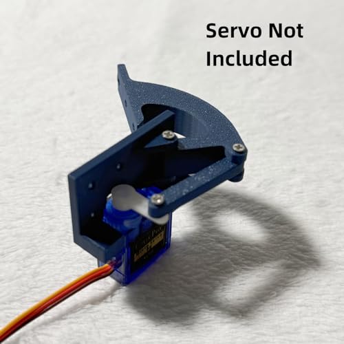 Servo Motor Hinge - Hatch Door Hinge Parts & Servo Accessories, Perfect for Arduino Raspberry Pi DIY Robotics/Maker Projects (1, Dark Blue) - color: Dark Blue
