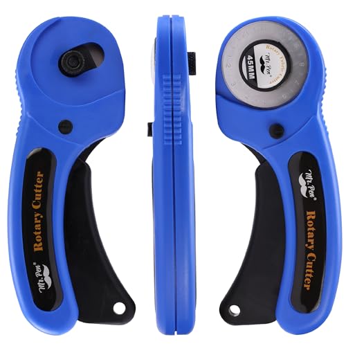 Mr. Pen- Rotary Cutter for Fabric with 1 Extra Blade, 45mm - color: Blue