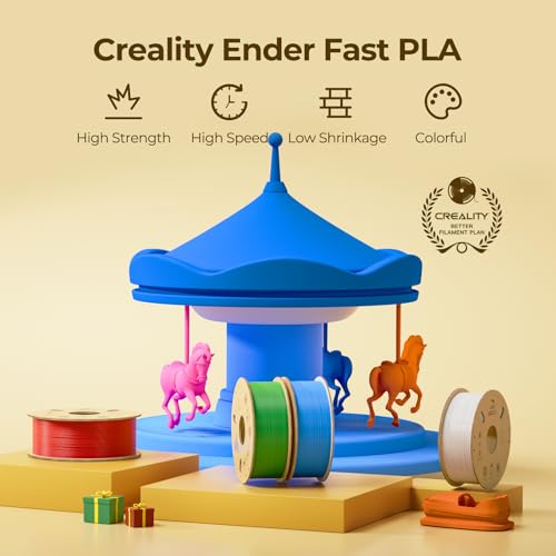 Creality Rapid PLA 3D Printer Filament, Silver, 1‑Pack, 1KG Total - color: Silver