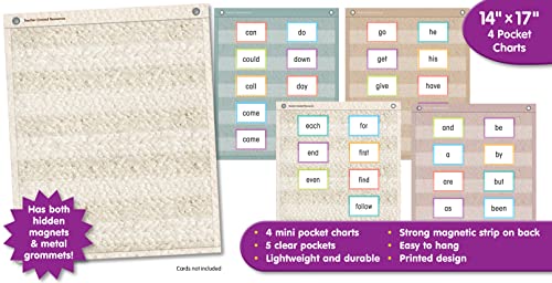 Teacher Created Resources Woven Magnetic Mini Pocket Charts (14" x 17") (TCR20108) - color: Woven