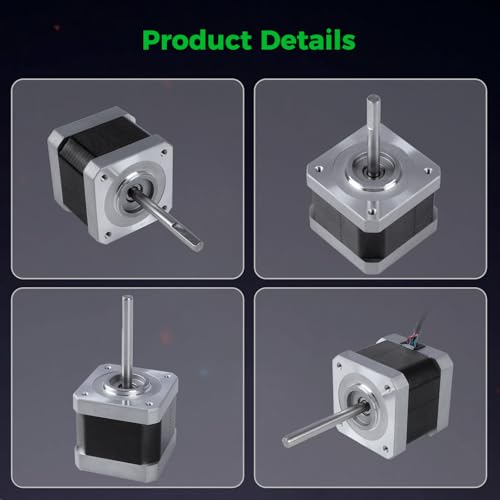 Creality Official Ender 3 V4 42-40 Motor,2 Phases 0.8A 1.8 Degrees 0.4 N.M 42-40 Stepper Motor for Creality Ender 3 V4 X Axis - style: X Motor