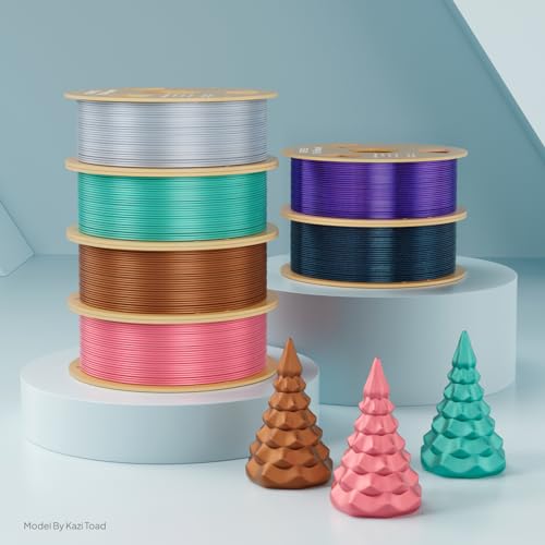 Silk PLA 3D Printer Filament 1.75mm 1kg, Silk Copper PLA - color: 1*silk Copper