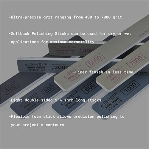 Micro-Mark Softback Polishing Sticks: Achieve Flawless Finishes on Plastic Models, Metal Crafts, 3D Sanding, Gundam, Jewelry Supplies - Premium Quality from South Korea