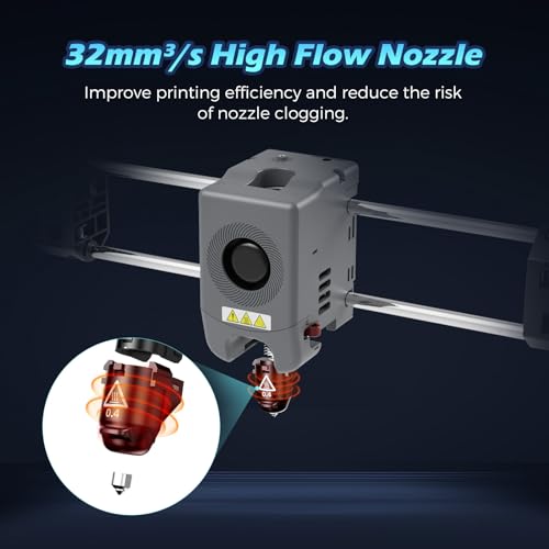 FLASHFORGE Adventurer 5M Nozzle, All Sizes 4-Pack Nozzle Set, 280℃ High Flow 32mm³/s Nozzle for Stable High-Speed Printing, Adventurer 5M Pro Hotend, 3S Quick-Detachable Nozzle - style: 0.25+0.4+0.6 Hardened+0.8 Hardened
