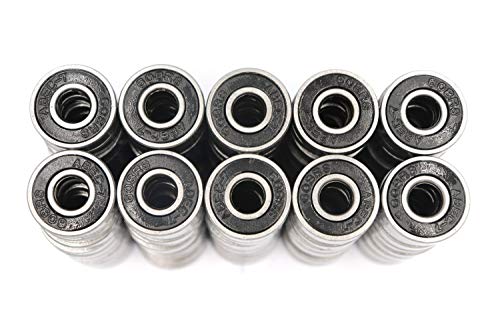 FGen 100pcs Low Noise Motor Dedicated 608RS Skateboard Bearing Fingertip Gyro Special Bearing