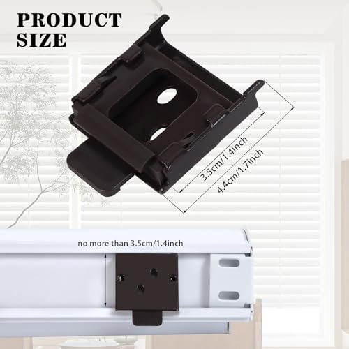 Roller Shade Mounting Brackets Replacement for Outdoor Blinds Brown - color: Brown