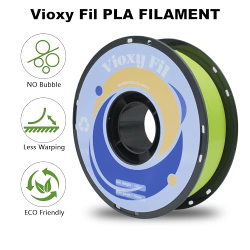 PLA 3D Printer Filament, Silk PLA Filament, Dimensional Accuracy +/- 0.02 mm, 1 kg Spool(2.2lbs), 1.75 mm, Silk Fruit Green - color: Silk Fruit Green, size: 1kg