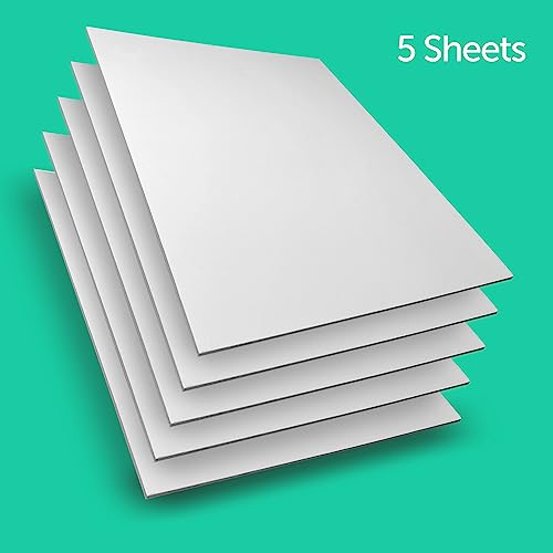 Flipside Products White Foam Board 18” x 24” - Premium Double-Sided with White Foam Core, 3/16" Thick - Photography Mounting, Art Projects, Presentations, Display & Signage – Pack of 5 - color: White, size: 18" x 24"