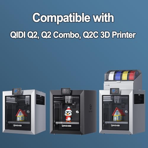 280x280mm Double-Sided PEI Build Plate for QIDI Q2, Black Smooth & Textured Flexible Spring Steel Plate, PLA PLA+ TPU Low Temp Printing Bed - size: 280x280mm