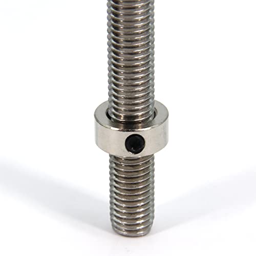 10 Pcs 12mm Shaft Lock Collar T12 Lead Screw for CNC Parts - style: 12mm-Silver