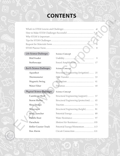 Evan-Moor Stem Lessons and Challenges, Grade 4 Homeschooling & Classroom Resource Workbook, Life, Earth and Physical Science Problem Solving, Peer Collaboration, Real-World, Visual Literacy, Printable