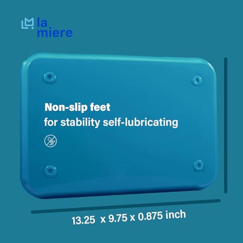 LA MIERE 1Pcs Autoclavable Dental Procedure Tray Lockable Set up Flat Trays Size B (Ritter),Plastic Instrument B-Lok Flat Trays, 13.25 x 9.75X 0.875 Inches (1, Teal) - color: Teal, size: 1