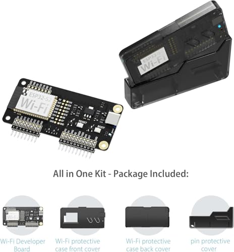 Wi-Fi Developer Board for Flipper Zero with Protective Case - Translucent Black - color: Translucent Black