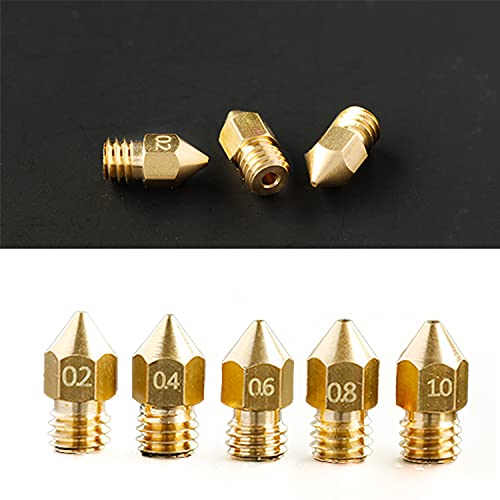 MK8 Nozzles 10 pcs 3D Printer Extruders Brass Nozzles - size: MK8 Brass, style: Part: Various Nozzles