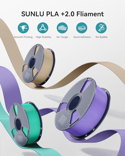 SUNLU PLA+2.0 Filament 1.75mm, 1KG, Lavender Purple - color: Pla-1kg-2230153