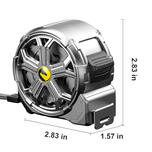 16ft Stainless Steel Tape Measure, Waterproof & Rustproof for Construction - color: 16'