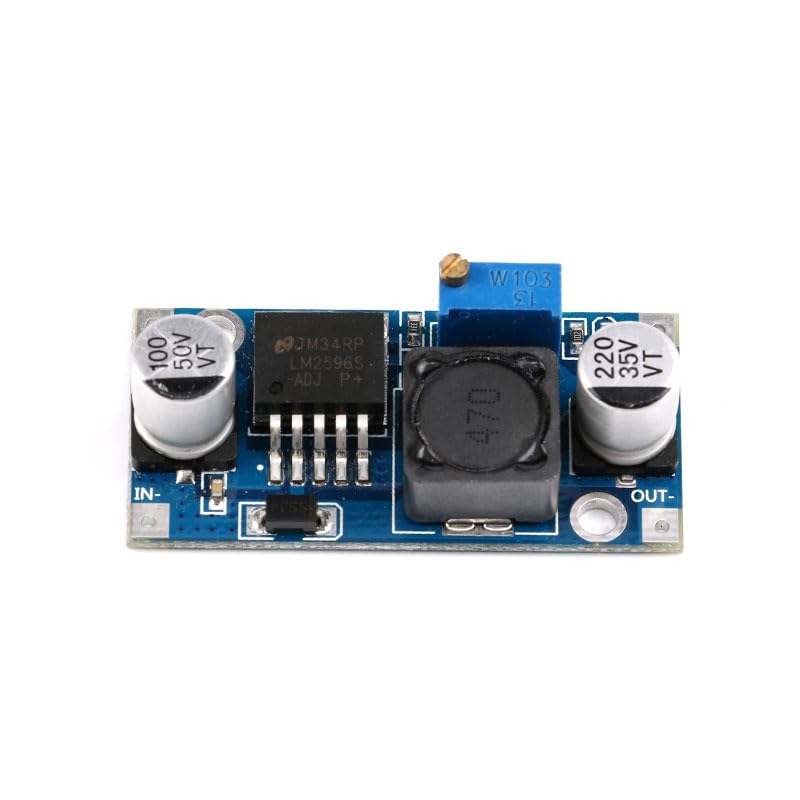 10pcs LM2596S LM2596HVS Adjustable DC-DC Buck Converter 3A Step-Down Voltage Regulator Power Module 4.5-50V to 3-35V with Current Limiting