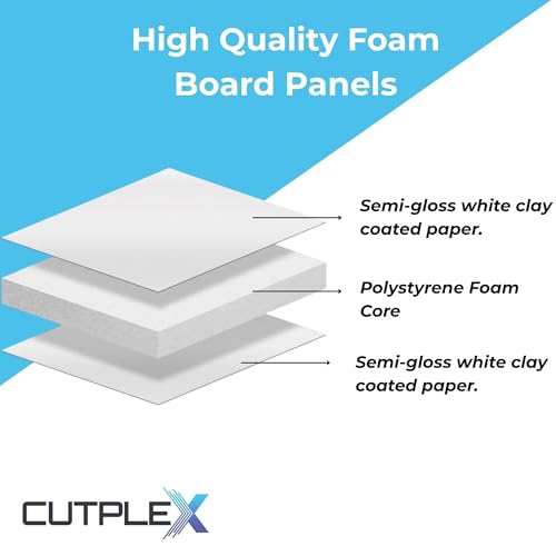 Foam Board 12 x 16 x 1/2" – 10 Pack – Thick Regular Black Foam Board – Rigid Lightweight Panel – Smooth Surface for Signs, Mounting & Displays – Professional Graphic Arts & Exhibit Board - color: Black - 10 Pack, size: 12x16