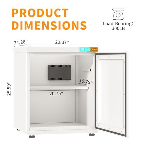 3D Printer Stand Filament Storage,25% RH Control Filament Dehumidification Cabinet 3D Printing Sealing and Protection for PLA/ABS/TPU/Nylon (White 180L) - color: WHITE 180L