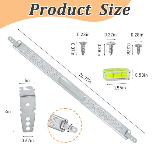 W10426979 24" Dishwasher Mounting Bracket Kit - Fits Granite & Quartz Countertops - Compatible with Whirlpool, KitchenAid,Maytag,Dishwasher Mounting Bracket,8269145,AP5607641,231179,AH3632890and More