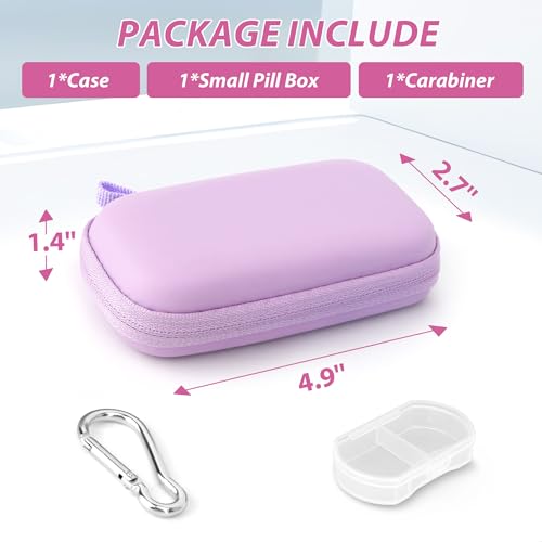 Heart Rate Monitor Case Compatible with KardiaMobile 6L & 1L, Purple - color: Purple