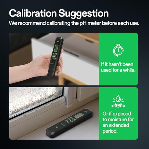 VIVOSUN Digital pH Meter 0.01 Accuracy Pen Tester for Water Hydroponics - color: Black