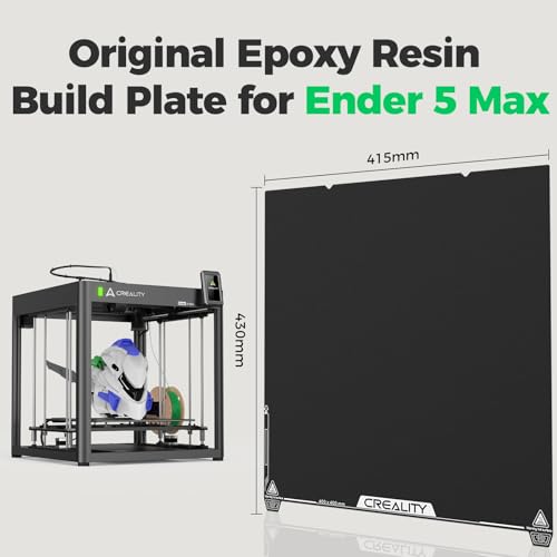 Creality Ender 5 Max Epoxy Resin Build Plate 415×430mm EP Coated Magnetic Steel Bed Plate for Creality Ender 5 Max 3D Printer - style: Ender 5 Max EP Plate