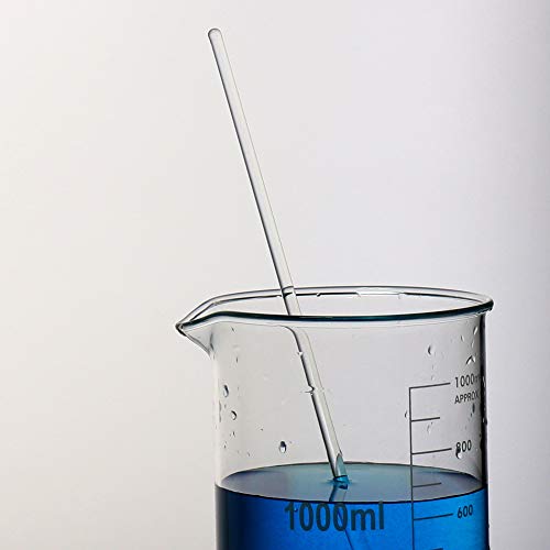 ULAB Scientific Glass Beaker Set, 2 Sizes 1000ml 2000ml, 3.3 Borosilicate Griffin Low Form with Printed Graduation, UBG1018 - style: Vol. 1000ml & 2000ml