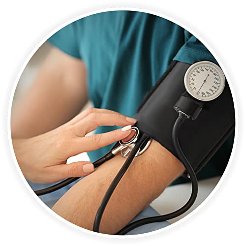 ASA TECHMED Nurse EMT Starter Pack Stethoscope, Blood Pressure Monitor and Trauma 7.5" EMT Shear Ideal Gift for Nurses, Medical Students, Firefighters, Police and Personal Use (Purple) - color: Purple