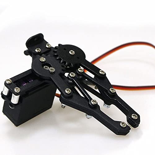 Premium Metal Robot Mechanical Claw/Clamp Arm/Gripper with High Torque Servo, Robotics Part/Accessory Model for Arduino/Raspberry pi/Microbit to Clip/Carry, DIY AI ROS STEAM Education