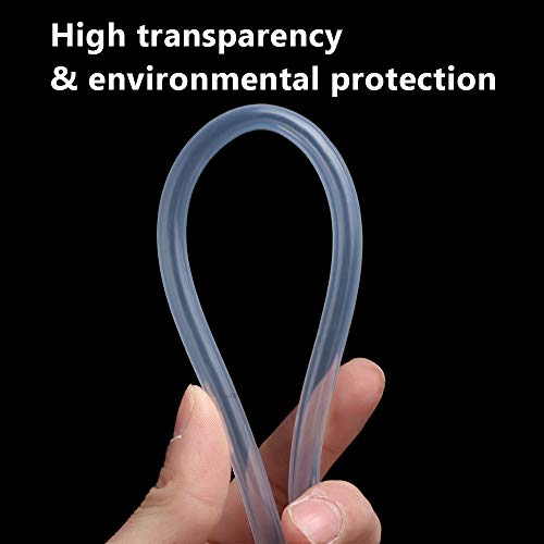 1/16" ID Silicone Tubing, Food Grade 1/16" ID x 1/8" OD 10 Feet Length Pure Silicone Hoses High Temp for Home Brewing Winemaking - size: 1/16"ID x 1/8"OD, style: 10 Feet Length