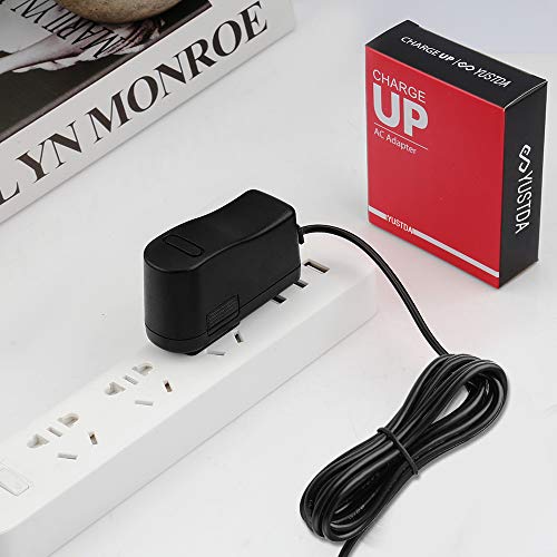 9-Volt Snap Clip AC/DC Adapter for Charging 9V Battery Eliminator Kit 9VDC Charger Radio Square PP3 6LR61 1604A 7.2H5 6KR61 6HR61 MN1604 Basics Energizer 9 V Alkaline Power Supply