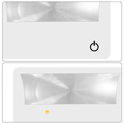 Frienda 8 Pcs 3X LED Credit Card Magnifying Glass, Black, White and Blue - color: Black, White and Blue