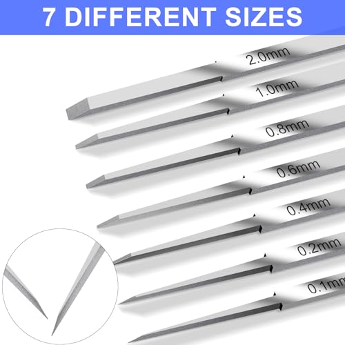Model Scriber Chisel 7 Blades (0.1/0.2/0.4/0.6/0.8/1.0/2.0mm) - color: Black Gold