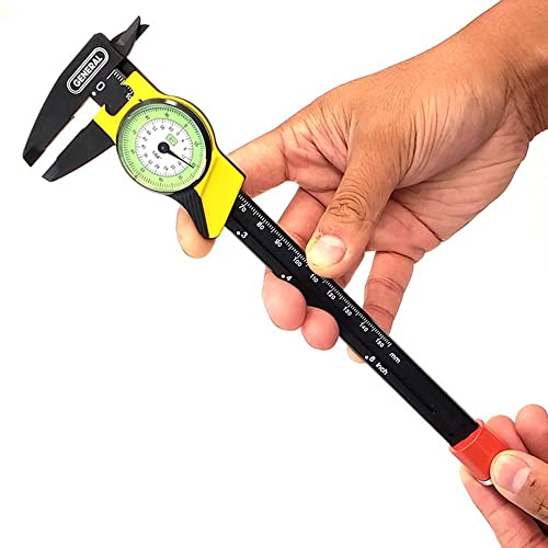 General Tools 142 Plastic Dial Caliper, 0-6" Range, .01" & 1/64" - style: Standard