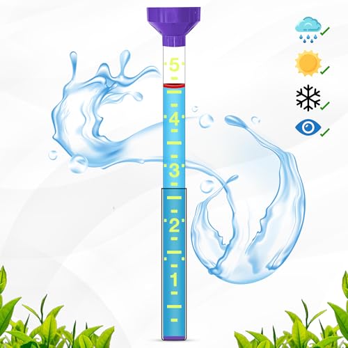 Headwind EZRead 26” Giant Professional Outdoor rain Gauge, USA Made Heavy Duty All Weather Freeze Proof mountable with Float, Violet (820-0032) - color: Violet, size: 26-Inch